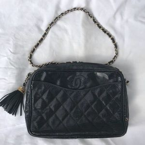 Vintage Chanel lizard purse